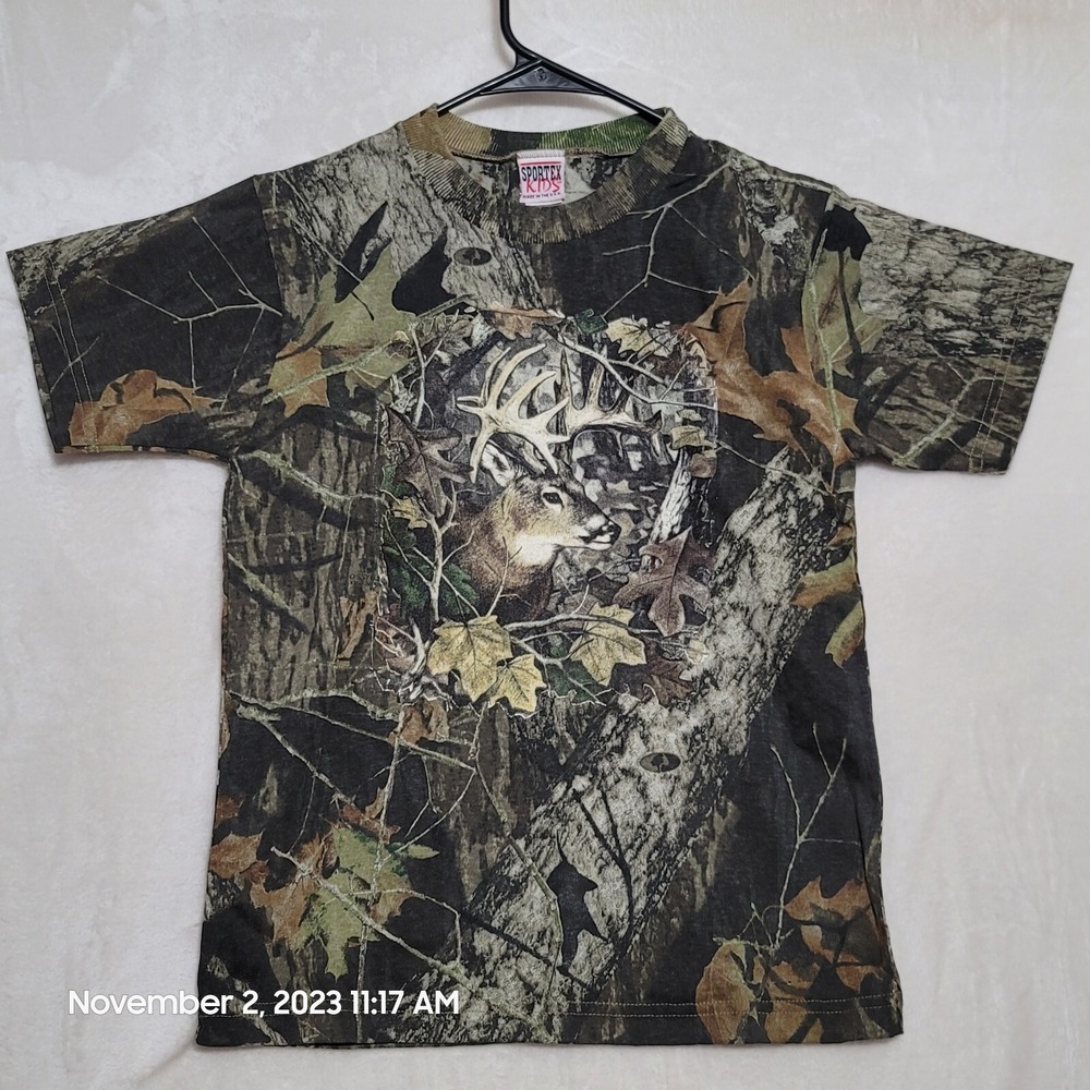 Mossy Oak Kids Camo T Shirt Size XL Short Sleeve Casual Camouflage